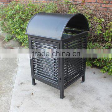 Hot sale street trashbin metal outdoor trash bin