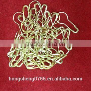 Gold color smallest safety pin with bulb shaped high quality