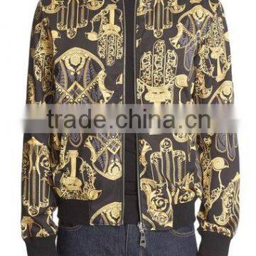 cheap high quality print reversible custom bomber jacket wholesale for man