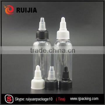 wholesale clear empty twist cap 120ml pet bottle for sale juice ruijia