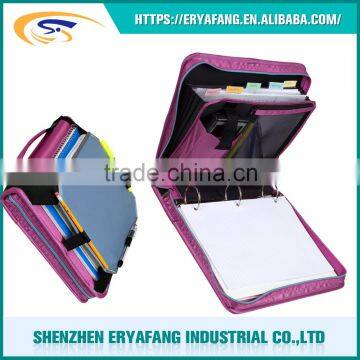 Zipper binder for students, full zipper closure zipper binder