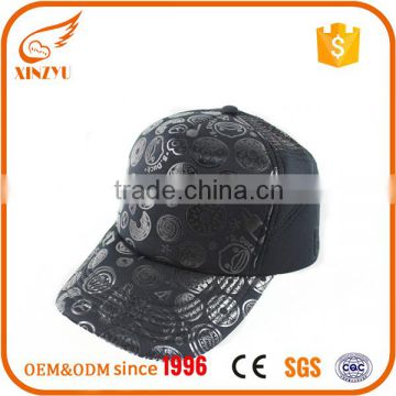 Wholesale promotional black hat vintage plain trucker mesh caps