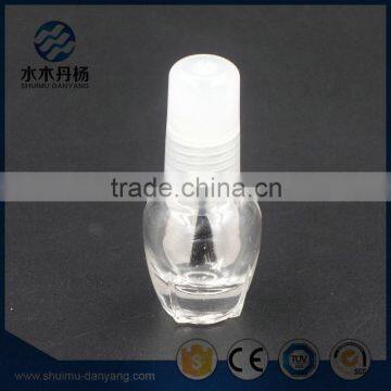 Round 5ml Mini Cap With Brush Clear Glass Nail Polish Bottle photo-2