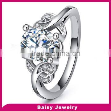 wholesale Fashion Jewelry 925 silver ring with inlaying diamond