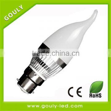 3W Non-Dimmable led candle light 260LM 100-240VAC