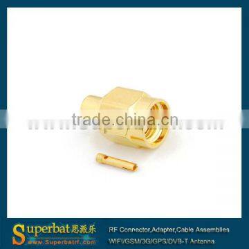 RP SMA Plug(female pin) Solder connector for .086" cable