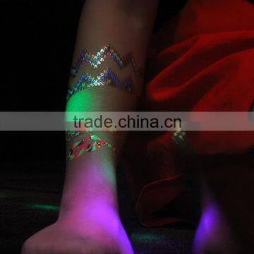 Bracelet Fluorescent Green Temporary Tattoo