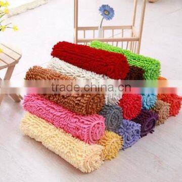Chenille bath mat