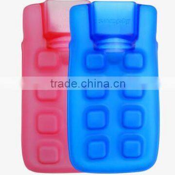 Eco-friendly baby PVC hot-water bottle 350ml blue high quality