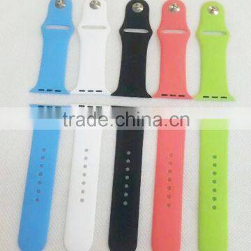 Silicone Sport Edition Soft Watch Band Straps Wrist Strap With Connector Adatptor Adjustment Length For Apple Watch Iwatch photo-6