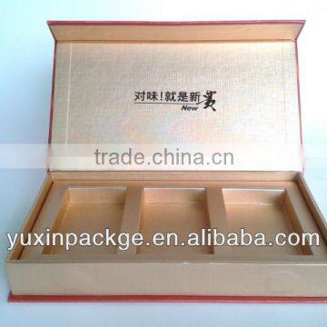 top quality magnet hard paper board cigarette packing box with three dividr inside