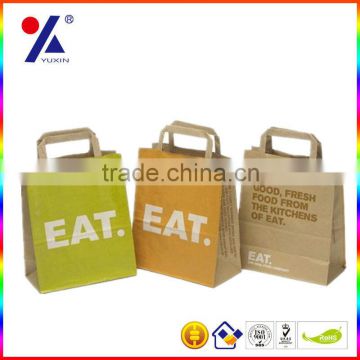 food paper bags candy paper bag with handle fast food paper bag bento paper bag