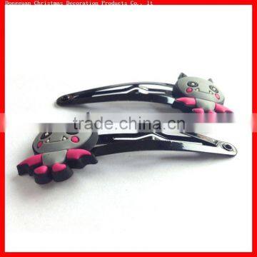 Pvc and metal hair clip