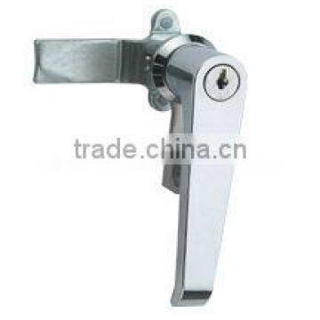 Handle lock for machinery cover