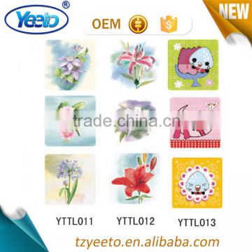 9*9cm Flower Decals Removable Tiles Stickers For Walls