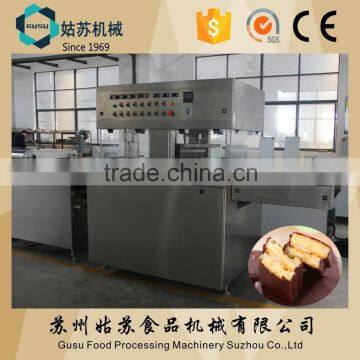 Chocolate cake enrobage machine for sale 86-18662218656