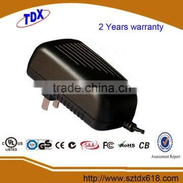 24W 12V Universal AC DC Adapter with UL FCC CE ROHS