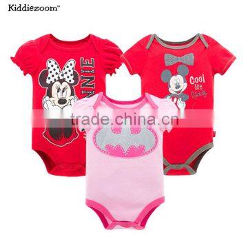 2016 new design novel different cartoon pattern trendy baby clothes