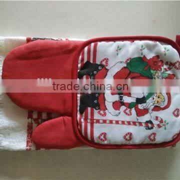 Kitchen Hotel Washcloths Santa Claus Snowman Ornament Party Gifts Christmas Towels Cotton Kitchen Towel Set photo-2