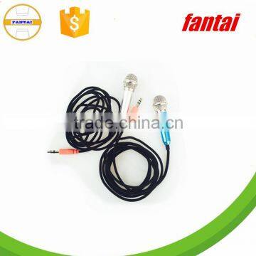 Hot sale portable mini microphone in ear for singing, mini microphone for mobile phone and computer