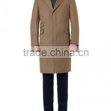 2014 new style 100% cashmere classic camel tailor made coat