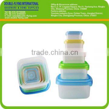 5 Piece Square Lunch Box Set and Food Container Set