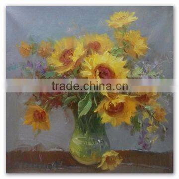 ROYI ART Daisies Flower Oil Painting for sell