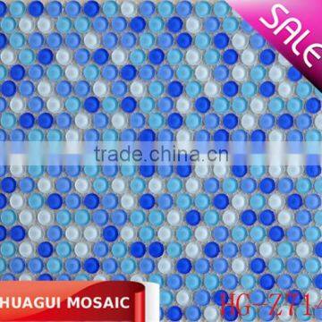blue pebble glass mosaic tiles HG-Z714