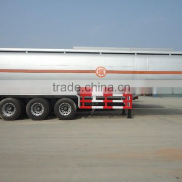 Saso 36000liters Aluminum oil Tank Trailer DOT 3 axles fuel tanker truck trailerr Asme ALUMINUM fuel TANK TRAILER