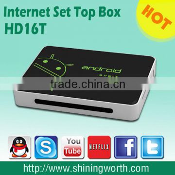 OEM/ODM manufacturer 2013 popular support xbmc airplay dlna Android dvb-t iptv set top box