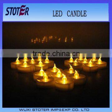 multi color LED flameless pillar candle