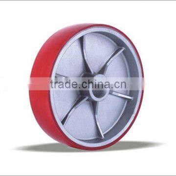 8-12 inch polyurethane wheel with aluminum center