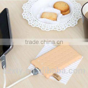 2015 High Capacity Portable Power Bank 4000mah cookie power bank