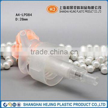 28mm transparent plastic lotion dispenser pump