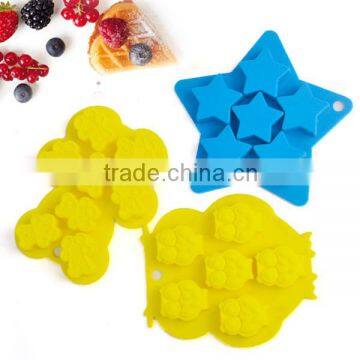 FDA&LFGB Approved Food Grade Star Shape Silicone Cupcake Mold