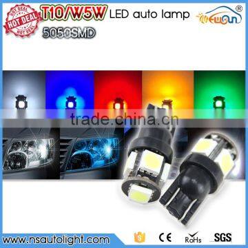 W5W 12V 5smd Auto Led Lamp Light Bulb canbus T10