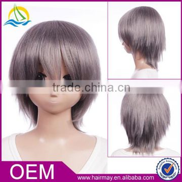 wholesale In stock Togainu no Chi Akira short grey cosplay wigs