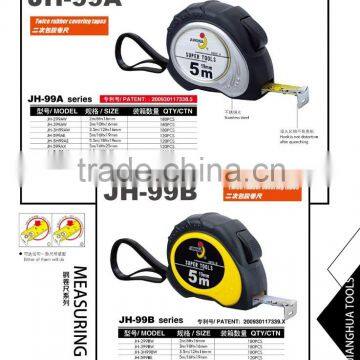 Double Side Embossed Tape Measure With Rubber Coated OEM Brand Steel Measuring Tape From CE ISO9001 BSCI Factory photo-2