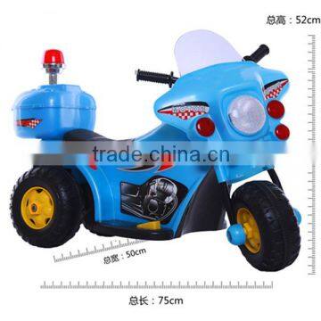 6V 3 wheel Police motorcycle for children/Battery Power Plastic Kids Police Motorcycle