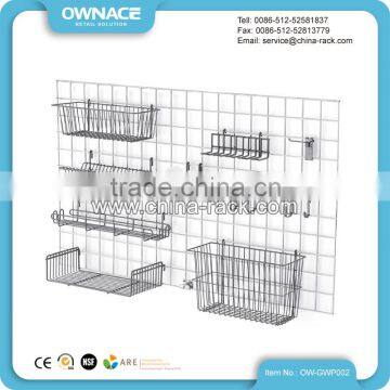 Versatile Grid Wall-Mount Metal Pot Rack for Kitchen and Home Storage