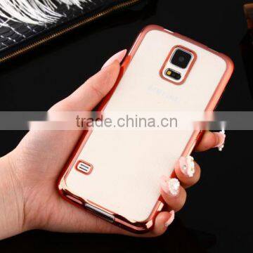 Plating Crystal Clear Transparent Ultra Thin TPU Soft Case for Samsung Galaxy S7 G9300 Back Cover Phone Protector