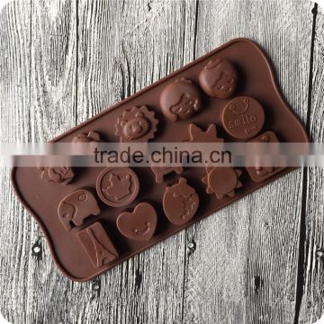 Lovely Multi Shapes Silicone Mould Chocolate Sugarcraft Cake Cookie Mold Baking Tool