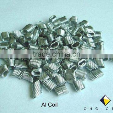 Aluminum Crimp evaporation material Al product PVC material