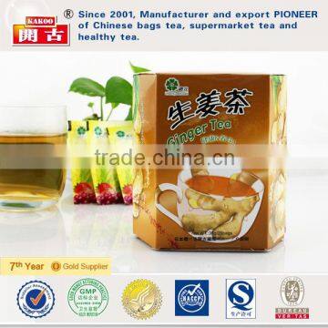 oem inhua kakoo ginger flavored tea with string and tag