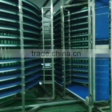 Food grand double spiral cooling tower conveyor