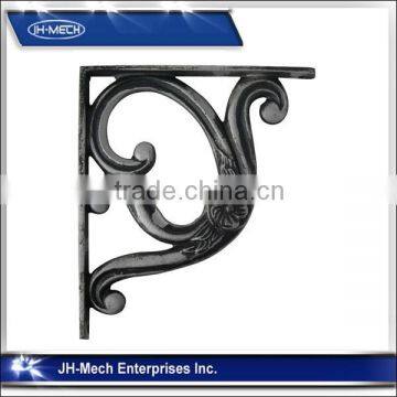 wrought iron bracket for shelf