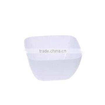 CH68-5050 Eco-friendly small size square cup curve white color food packing mousse cups in guangnzhou