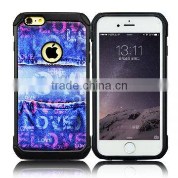 Colorful printing heavy leather case cover for smart phone