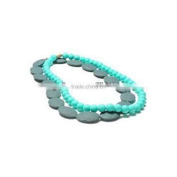 fancy gift baby chew silicone bead necklace