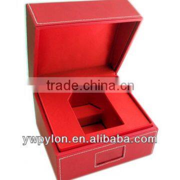 Red leather box for high price perfume